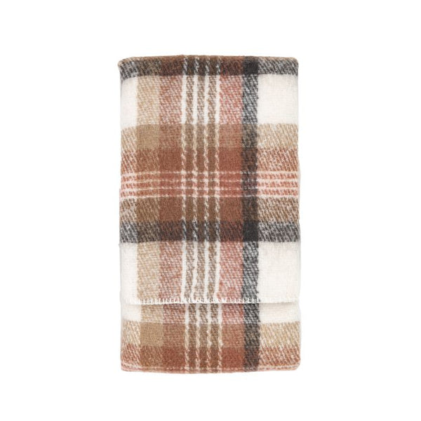 Ghedi Taddeo Check Natural Faux Mohair Sherpa Throw — SantoLusso®