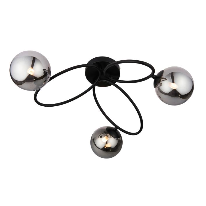 Ghedi Talman 3 Ceiling Light Black — SantoLusso®