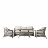 Ghedi Urcio Country Sofa Dining/Tea Set Stone — SantoLusso®