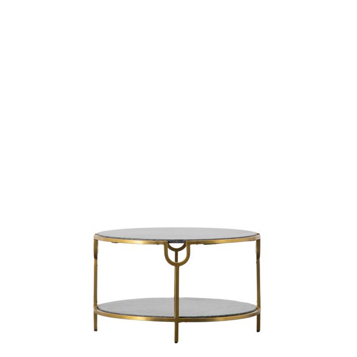 Ghedi Valentina Coffee Table Black Marble — SantoLusso®