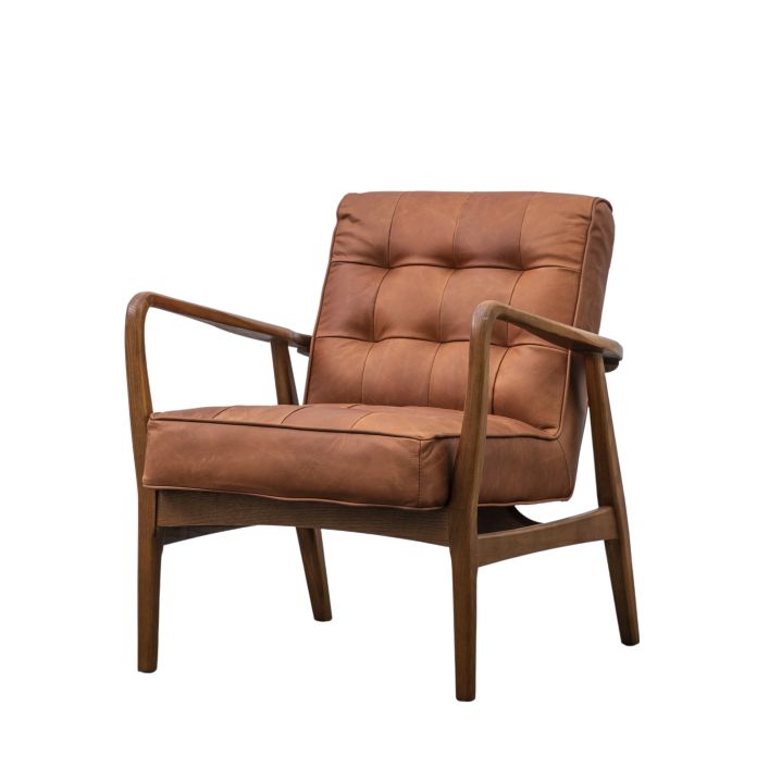 Ghedi Vasenda Armchair Vintage Brown Leather — SantoLusso®