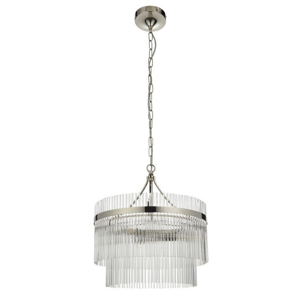 Ghedi Verti 3 Pendant Light Bright Nickel — SantoLusso®