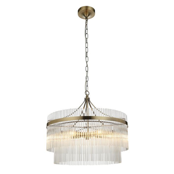 Ghedi Verti 5 Pendant Light Antique Brass — SantoLusso®