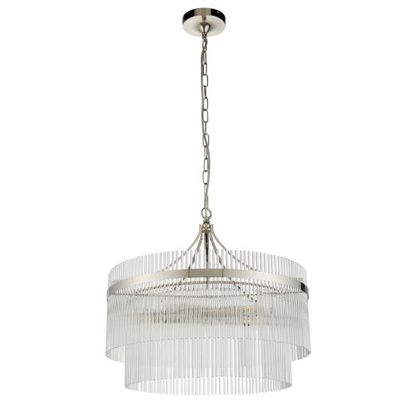 Ghedi Verti 5 Pendant Light Bright Nickel — SantoLusso®