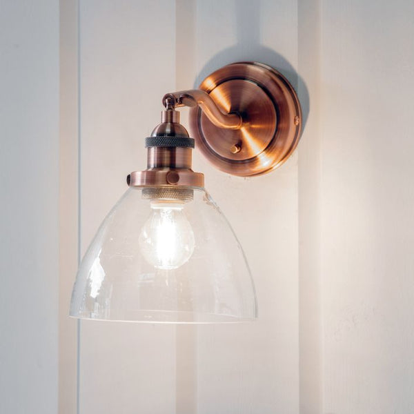 Ghedi Vespera Wall Light Aged Copper — SantoLusso®