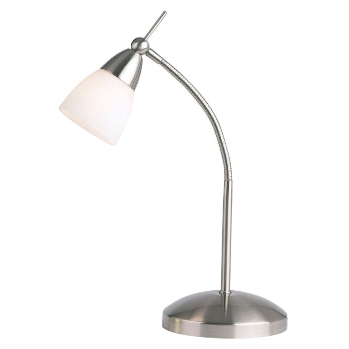 Ghedi Vinceta Table Lamp Satin Chrome — SantoLusso®