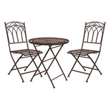 Ghedi Vito Outdoor Bistro Set Ember — SantoLusso®