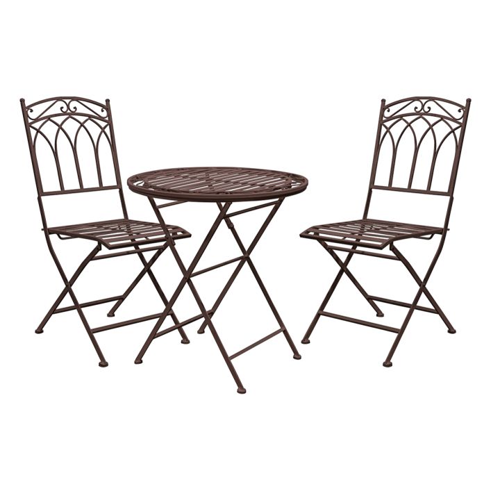 Ghedi Vito Outdoor Bistro Set Ember — SantoLusso®