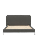 Ghedi Volante Double Bedstead Warm Grey — SantoLusso®