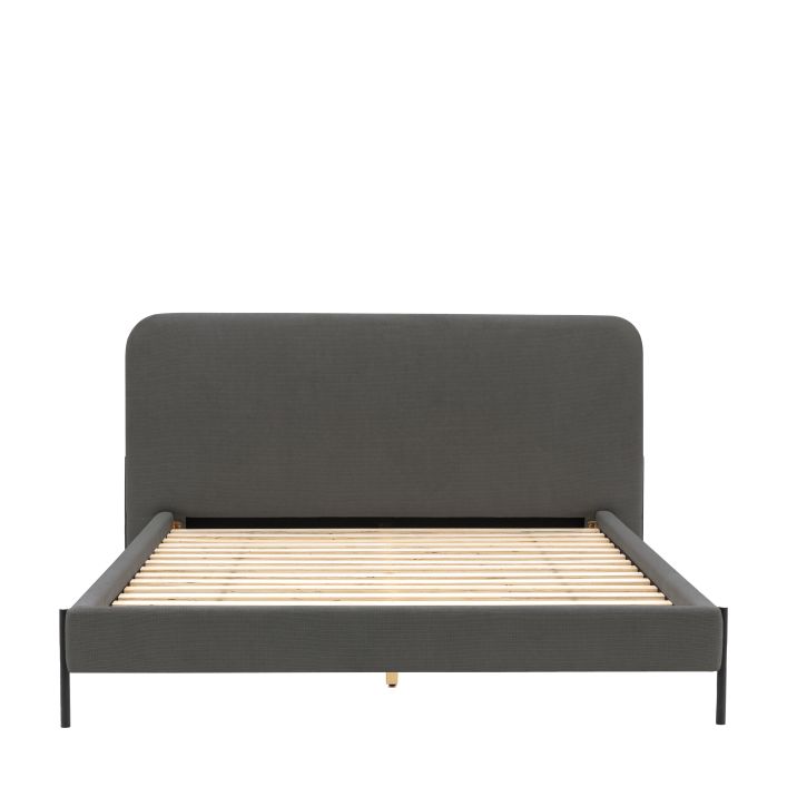 Ghedi Volante Double Bedstead Warm Grey — SantoLusso®