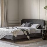 Ghedi Volante King Bedstead Warm Grey — SantoLusso®