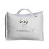 Ghedi White Goose Feather & Down Single Duvet 10.5tog — SantoLusso®