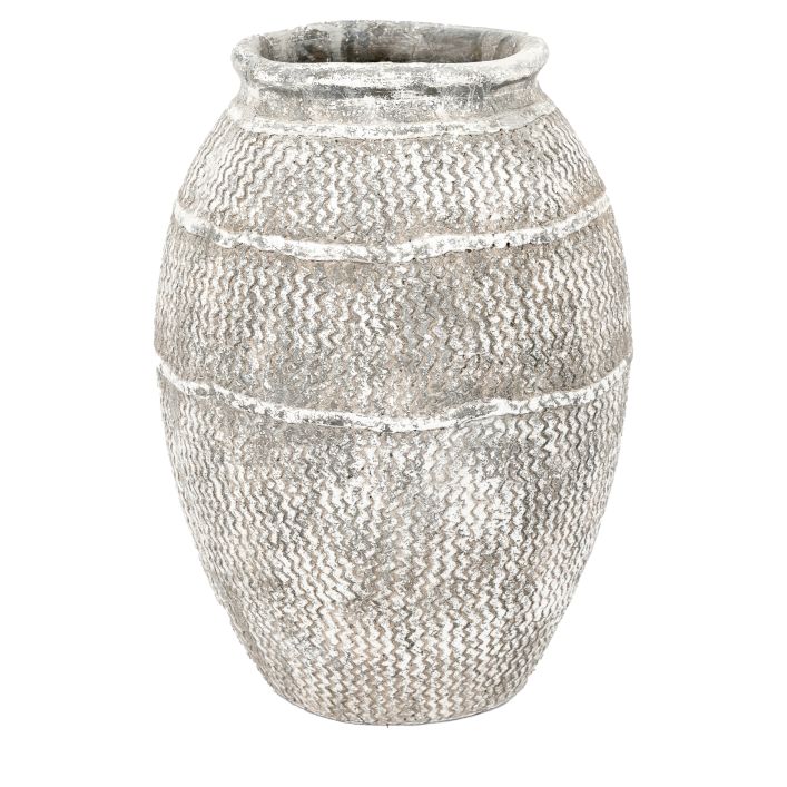 Ghedi Zante Vase Large Antique Grey Large — SantoLusso®