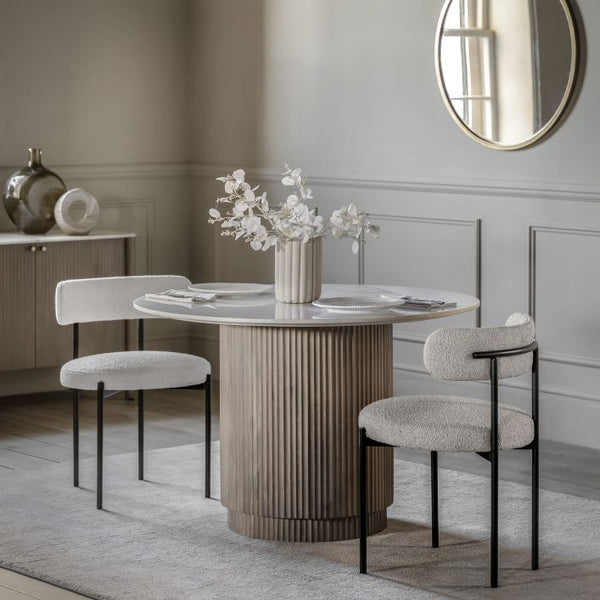 Ghedi Ziam Round Dining Table — SantoLusso®