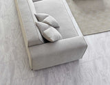 Aluxo Dakota 4 Seater With Chaise In Pebble Boucle - SantoLusso