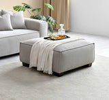 Aluxo Dakota 4 Seater With Chaise In Pebble Boucle - SantoLusso