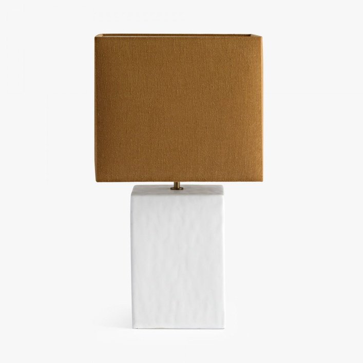 DI Designs Lamp – Small Rectangular Gesso - SantoLusso