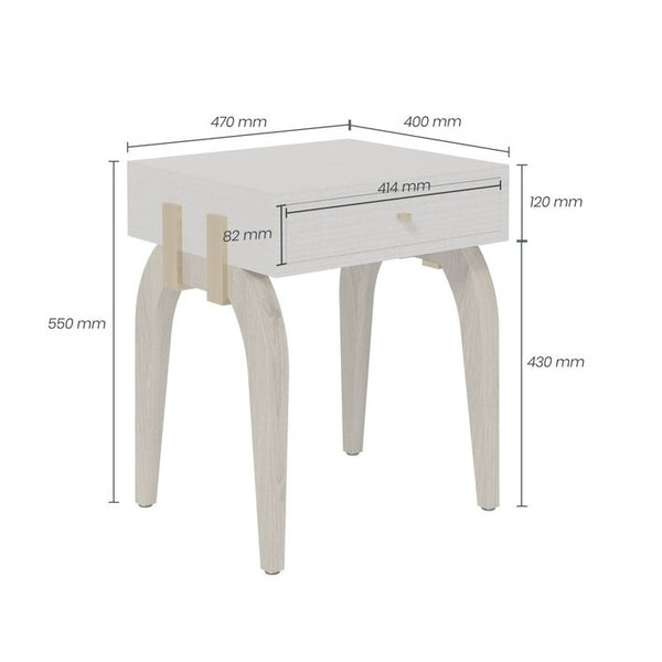 DI Designs Laverstoke Bedside Table - SantoLusso