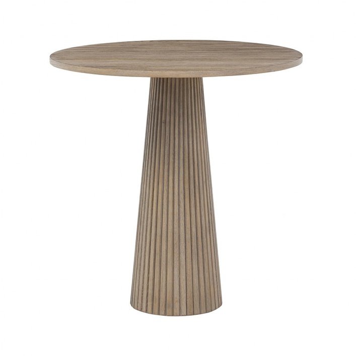 DI Designs Leckford Ribbed Occasional Table | Aged Oak - SantoLusso