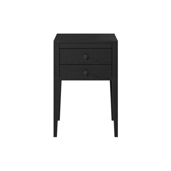 DI Designs Radford Bedside | Black | 2 Drawers - SantoLusso