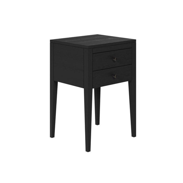 DI Designs Radford Bedside | Black | 2 Drawers - SantoLusso