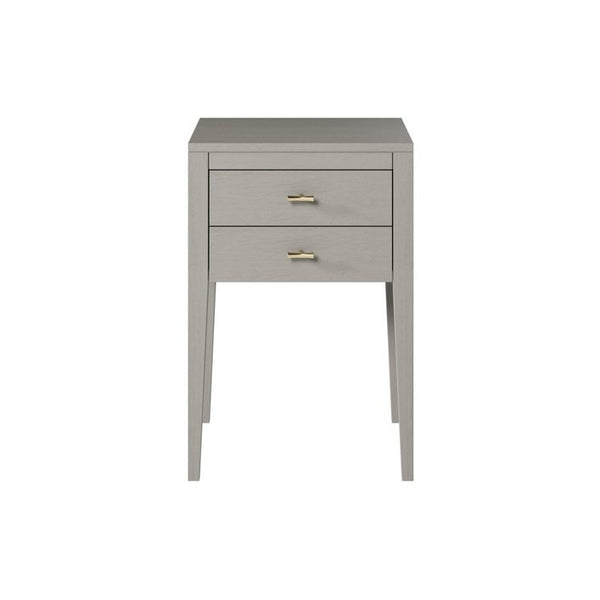 DI Designs Radford Bedside | Grey | 2 Drawers - SantoLusso