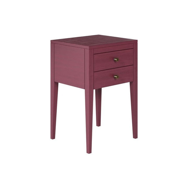 DI Designs Radford Bedside | Red | 2 Drawers - SantoLusso