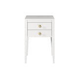 DI Designs Radford Bedside | White | 2 Drawers - SantoLusso