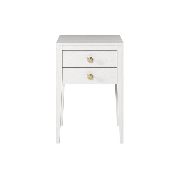 DI Designs Radford Bedside | White | 2 Drawers - SantoLusso