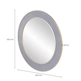 DI Designs Willersley Blue Round Mirror - SantoLusso