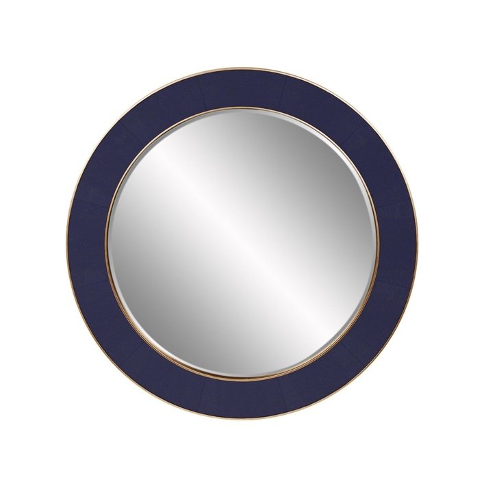 DI Designs Willersley Blue Round Mirror - SantoLusso