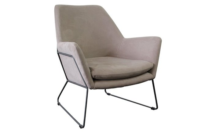 Dino Armando Delilah Armchair - Grey Velvet - SantoLusso