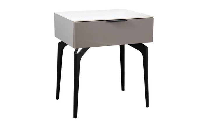 Dino Armando Ida Nightstand - Grey - SantoLusso