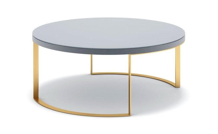 Dino Armando Lunato Coffee Table - Grey Lacquer - SantoLusso