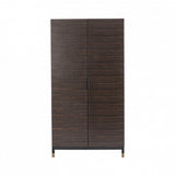 Twenty10 Bali 2 Door Wardrobe in Ebony / Matt Black - SantoLusso