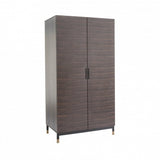 Twenty10 Bali 2 Door Wardrobe in Ebony / Matt Black - SantoLusso