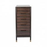 Twenty10 Bali Tallboy Narrow Chest in Ebony / Grey - SantoLusso