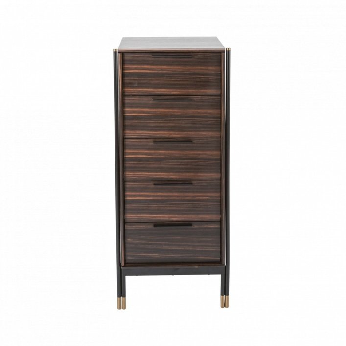 Twenty10 Bali Tallboy Narrow Chest in Ebony / Grey - SantoLusso