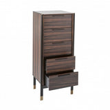 Twenty10 Bali Tallboy Narrow Chest in Ebony / Grey - SantoLusso