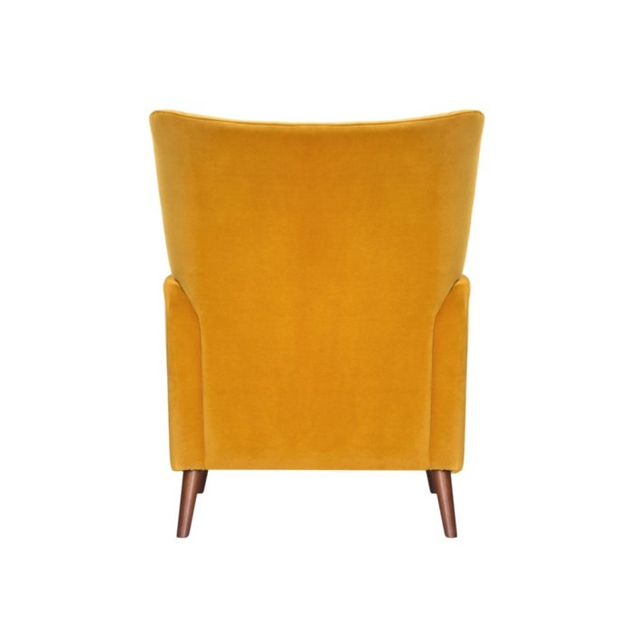 Twenty10 Betty Occasional Chair in Mustard Velvet - SantoLusso