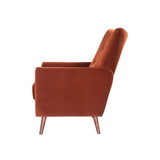 Twenty10 Betty Occasional Chair in Terracotta Velvet - SantoLusso