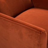 Twenty10 Betty Occasional Chair in Terracotta Velvet - SantoLusso