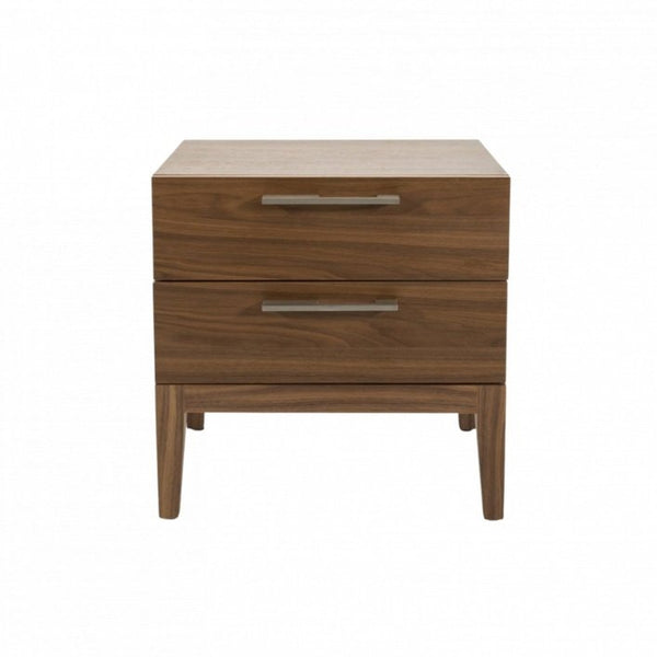 Twenty10 Calla 2 Drawer Bedside in Walnut - SantoLusso