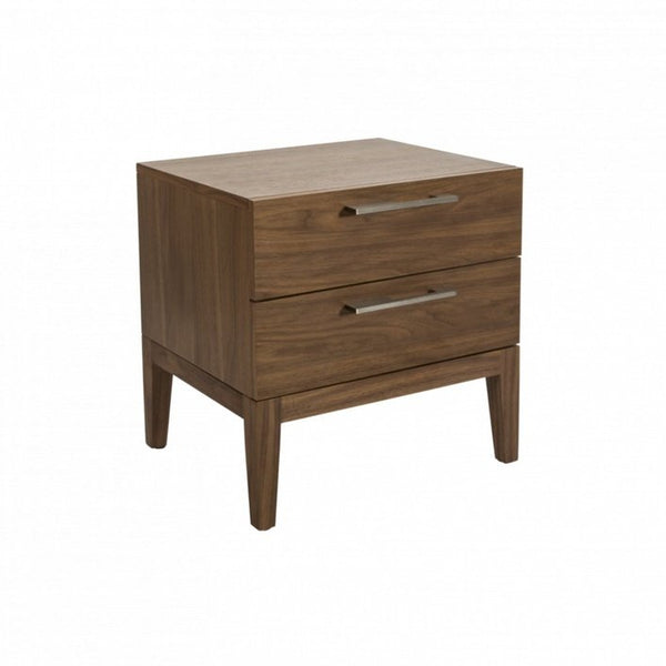 Twenty10 Calla 2 Drawer Bedside in Walnut - SantoLusso