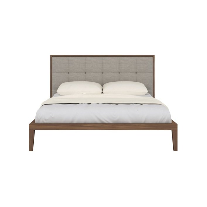 Twenty10 Calla Double Bed in Walnut/Natural - SantoLusso