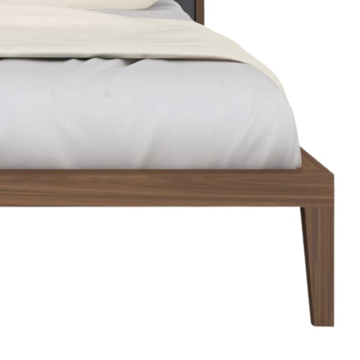 Twenty10 Calla Kingsize Bed in Walnut/Grey - SantoLusso