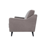 Twenty10 Daffy 2.5 Seat Sofa in Stone Grey Velvet - SantoLusso