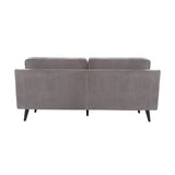 Twenty10 Daffy 2.5 Seat Sofa in Stone Grey Velvet - SantoLusso