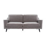 Twenty10 Daffy 2.5 Seat Sofa in Stone Grey Velvet - SantoLusso