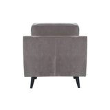 Twenty10 Daffy Armchair in Stone Grey Velvet - SantoLusso